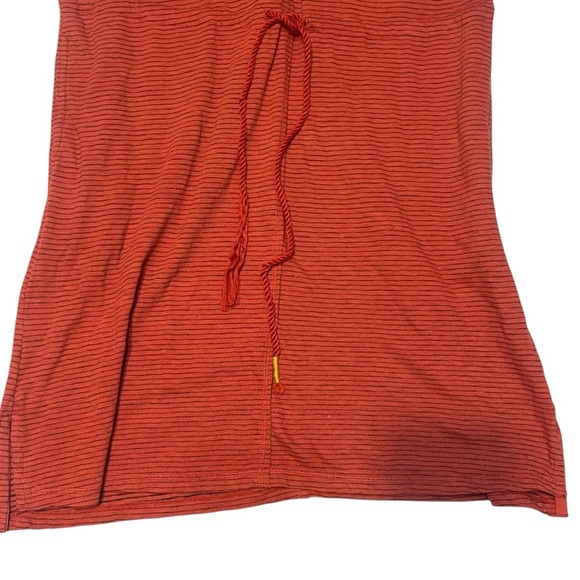 Sundance Orange Jersey Knit Easy Wear Button Front Casual Dress Women's Medium - Picture 12 of 15